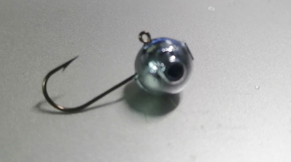 RYVAFISHING-JIGOVÁ HLAVA KOULE 8G/HÁČEK VMC 1