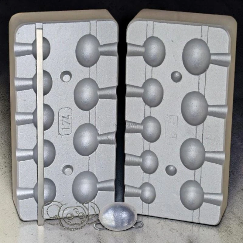 Forma na olovo Čeburaška Vajíčko 6–22g