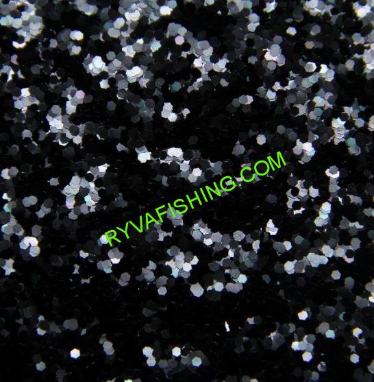 RyvaLures Glitr Černý 1,6 mm (10 g)