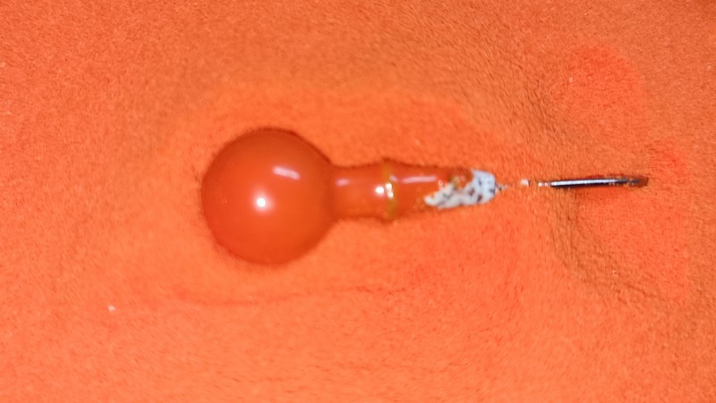 Gumová barva na jigové hlavičky Oranžová (80g / 500g / 1000g)