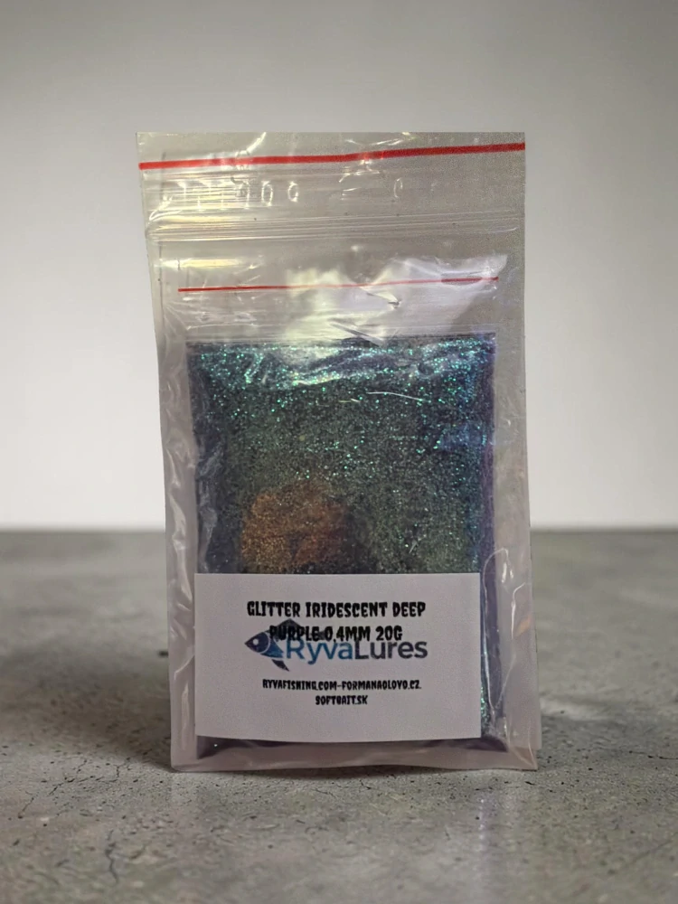 RyvaLures Glitr Iridescent Deep Purple 0,4 mm (20 g)