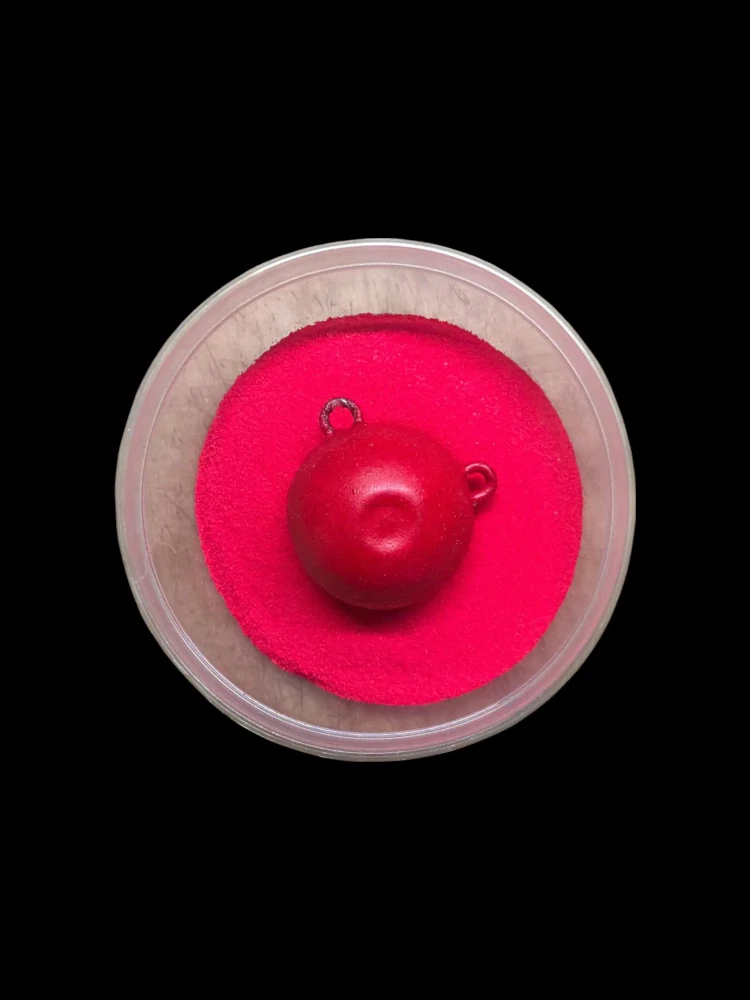 Gumová barva na jigové hlavičky uv red brillant 500g