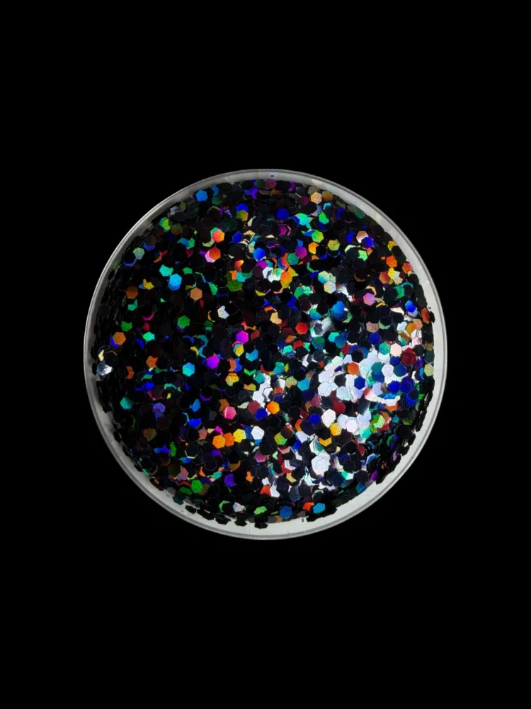 RyvaLures glitter iridescent black 20g - 3,0mm