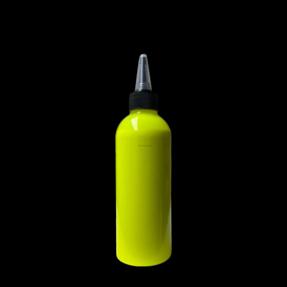 RyvaLures Plastisol color UV Fluo Yellow 200ml – Opaque