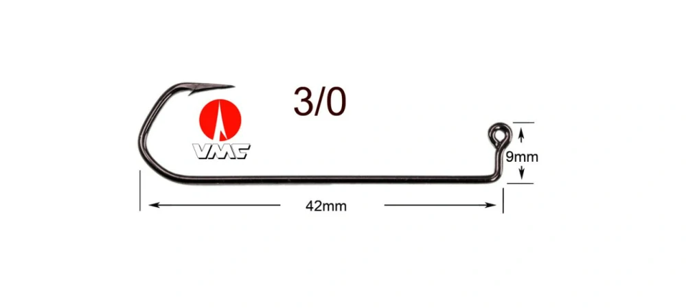 JIGOVÝ HÁČEK VMC 5150 BLACK NICKEL VEL.3/0-100KS