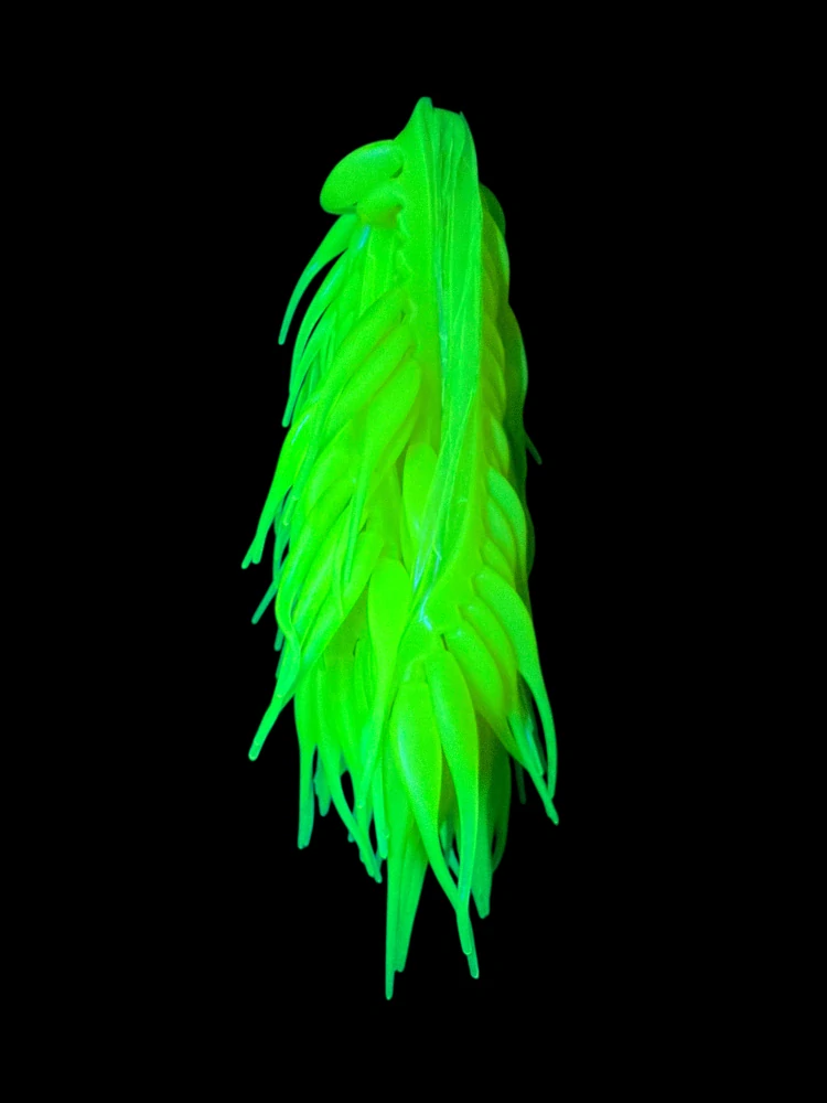 BABY SHAD TROUT LEMON GREEN MICRO GLITTER 2,5" (6,35CM) 10KS 