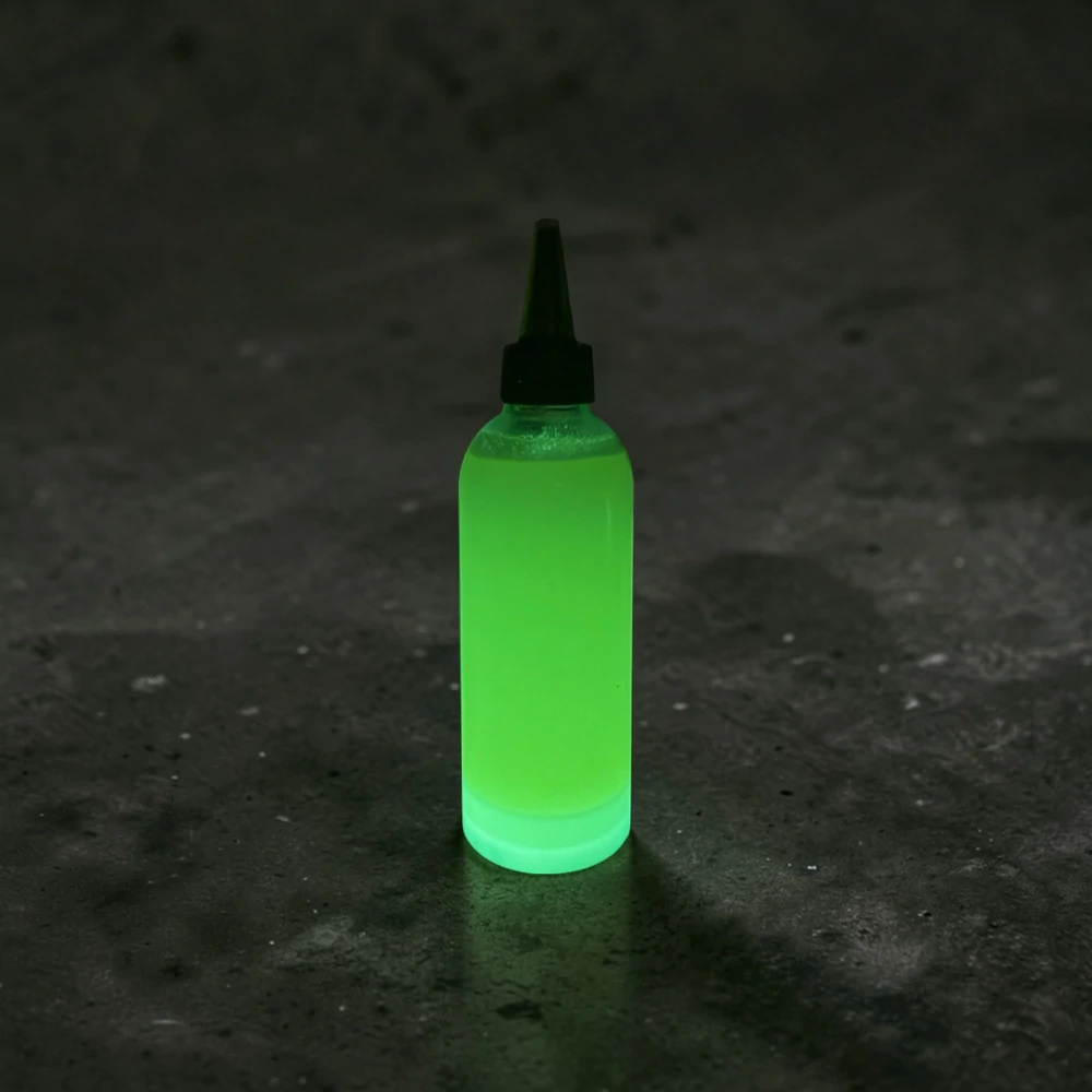 Ryvalures Plastisol Color – Photoluminescent Yellow-Green, 30ml