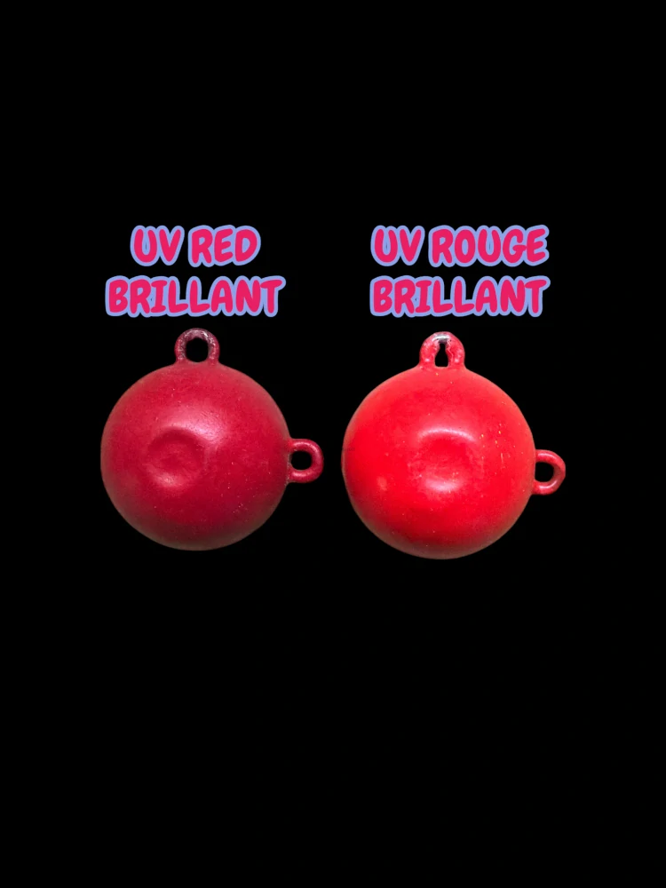 Gumová barva na jigové hlavičky uv red brillant 500g