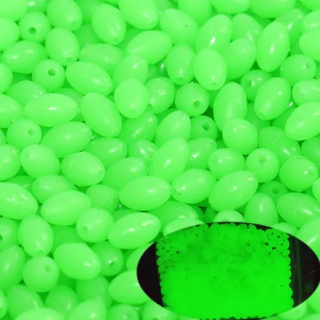 FLUO GUMOVÝ STOPER OVÁL FLUO GREEN 6X10-50KS 