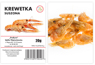 KREVETA SUŠENÁ V SÁČKU 100G
