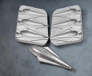 Forma na olovo F167 Mořské olovo 100/120/140g