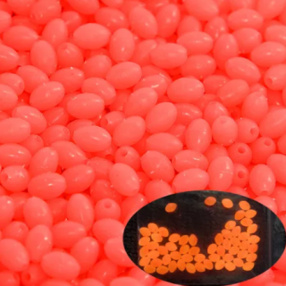 FLUO GUMOVÝ STOPER OVÁL FLUO ORANGE 8X12-50KS 