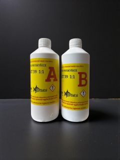 RYVPLAST 39-RYCHLÁ LICÍ PUR HMOTA 1000G (500 g složky A + 500 g složky B)