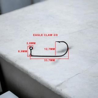 JIGOVÝ HÁČEK EAGLE CLAW VEL.2/0-100KS 