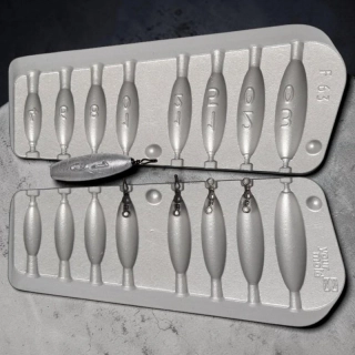 Forma na olovo Oliva 4, 6, 8, 10, 12, 15, 20, 30g (pro obratlík vel. 12)
